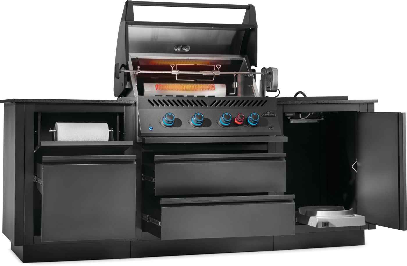 OASIS® Outdoor Kitchen Kit, Built-in 700 Series 32 with Stainless Steel Countertops