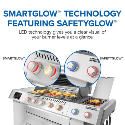 Patio Elegance Gas Grill Prestige PRO 665 Elite with Smart Technology & Electric Smoker Box