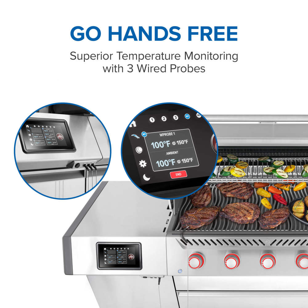 Patio Elegance Gas Grill Prestige PRO 665 Elite with Smart Technology & Electric Smoker Box