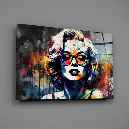 Marilyn Monroe Glass Wall Art || Designer Collection