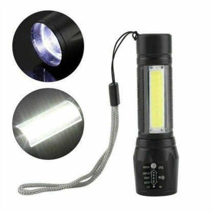 Flashlights Rechargeable USB Portable Super Bright Waterproof Zoomable Portable  LED Focus Flashlight Mini Torch Tactical Flash Light Torch Light  Camping Hiking
