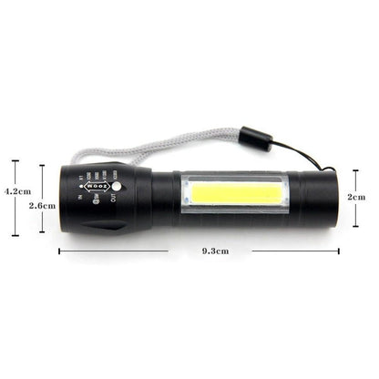 Flashlights Rechargeable USB Portable Super Bright Waterproof Zoomable Portable  LED Focus Flashlight Mini Torch Tactical Flash Light Torch Light  Camping Hiking