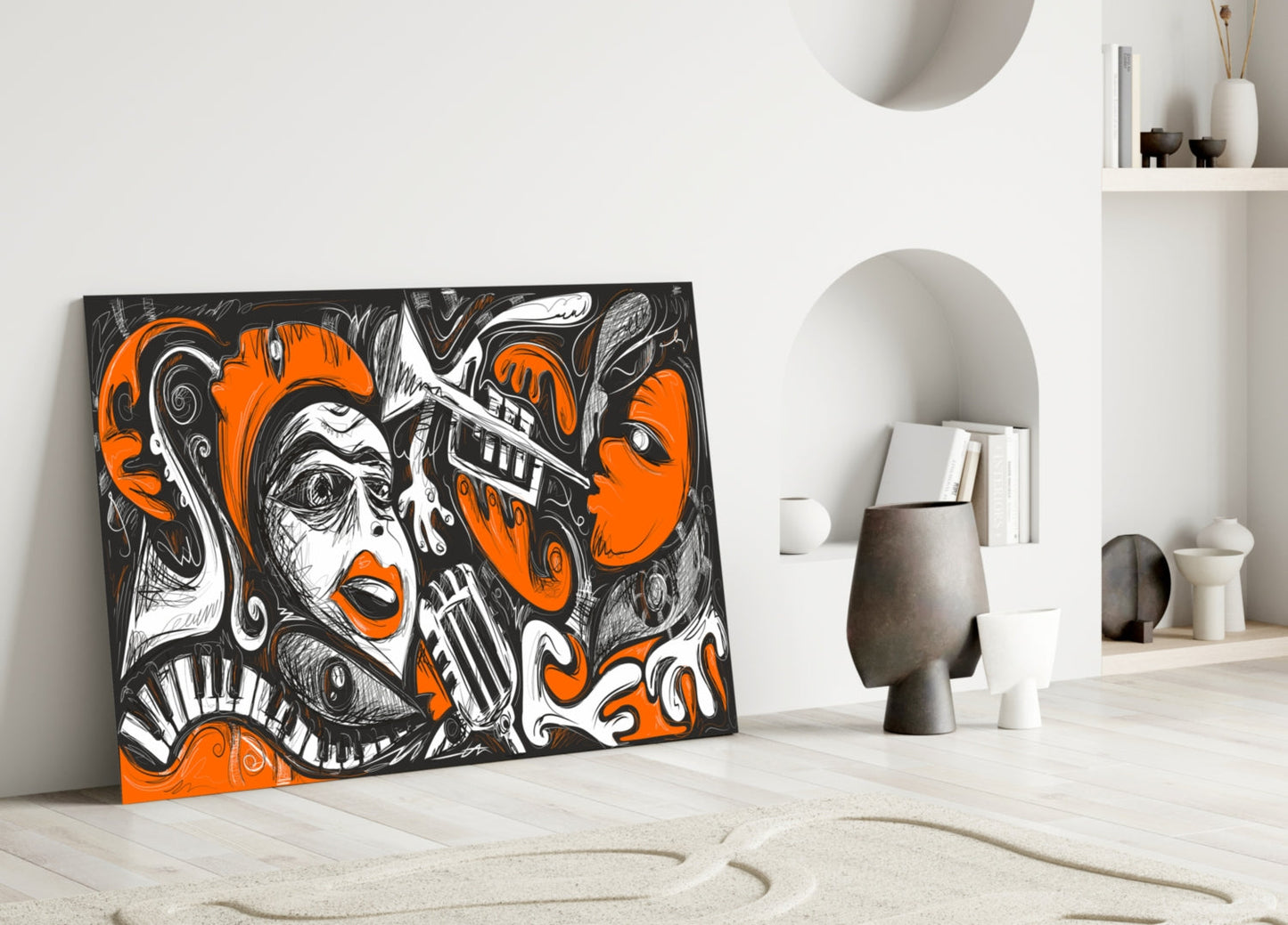 Picasso Glass Wall Art