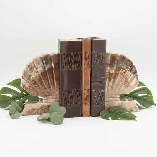 Onyx Shell Bookend (8 Inches) Gemstone Home Decor