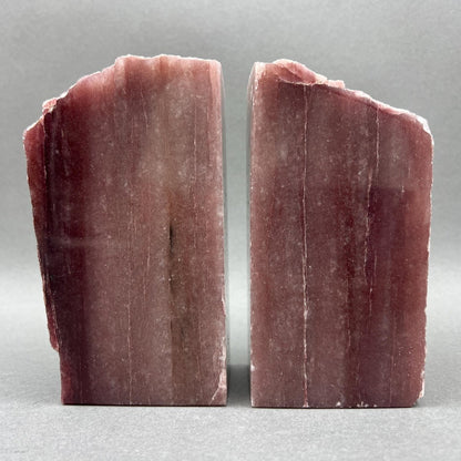 Polished Strawberry Quartz Bookends (4-8") AVG (1 Pair) Gemstone Home Decor Wholesale Crystal Supply